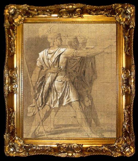 framed  David, Jacques-Louis The Three Horatii Brothers, ta009-2